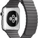 Curea iUni compatibila cu Apple Watch 1/2/3/4/5/6/7, 40mm, Leather Loop, Piele, Dark Gray
